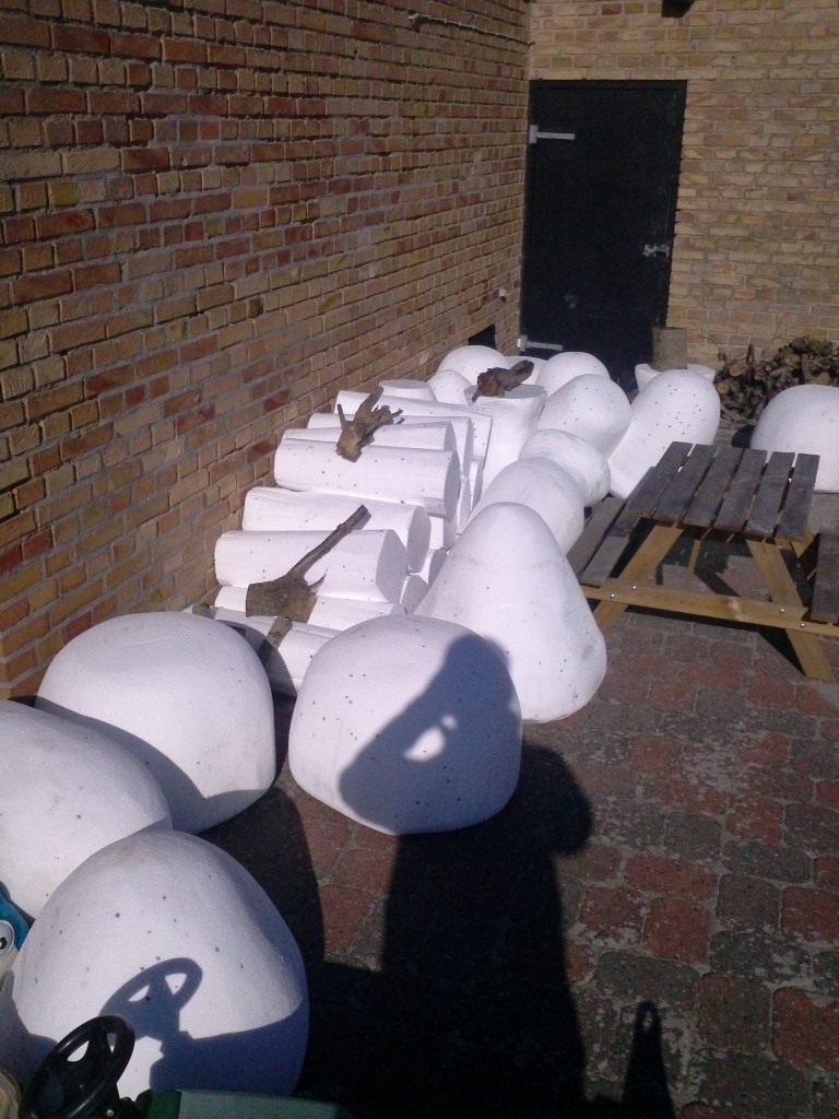 Galesvampshatte og -stammer.